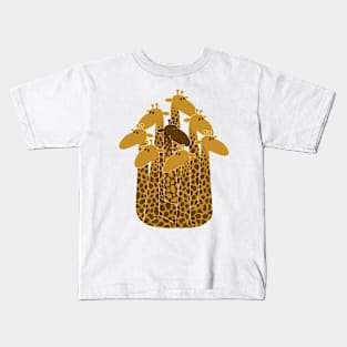 The black giraffe. Kids T-Shirt